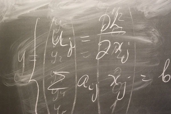 Formuls written on the board. — Stock Photo, Image
