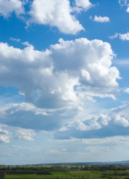 stock image White clouds and the blue sky.