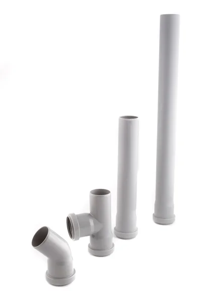 Wasserausrüstung - vier Rohre unterschiedlicher Länge. — Stockfoto