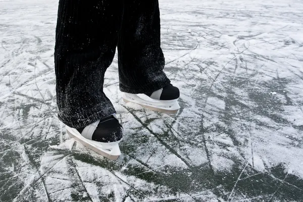 Fond de patins à glace . — Photo