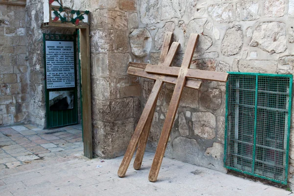 Een kruisen in Jeruzalem, Israël. — Stockfoto
