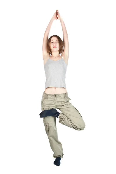 Exercícios Yoga . — Fotografia de Stock