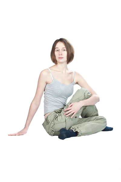 Yoga-Übungen. — Stockfoto