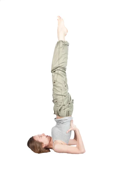 Yoga-Übungen. — Stockfoto