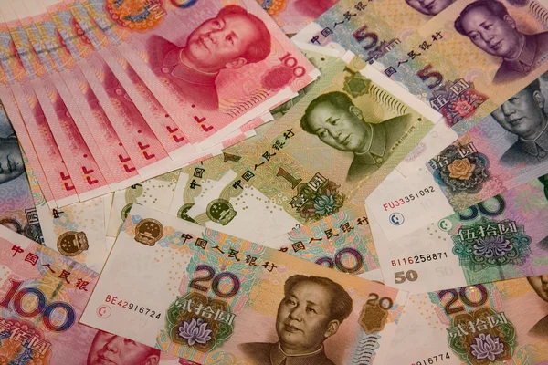 Chinesische Banknoten Royaltyfria Stockfoton