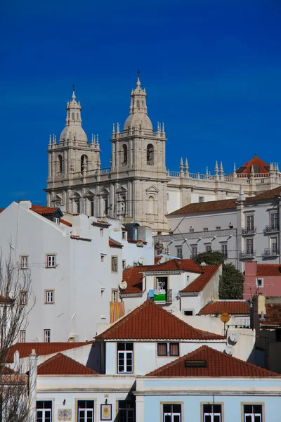 Altstadt alfama i Lissabon-Umgebung Stockfoto