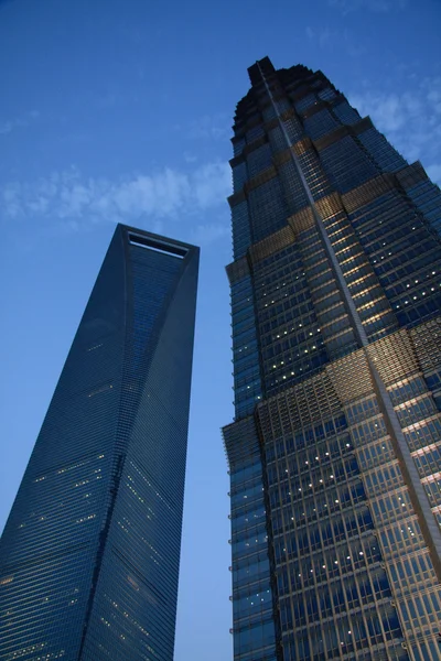 Hochhäuser in Shanghai Pudong Royaltyfria Stockbilder