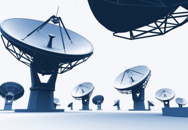 Radiotelescopes clipart