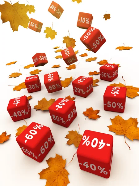 Autumn discount — Stock Photo, Image