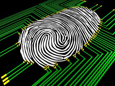 Fingerprinting clipart