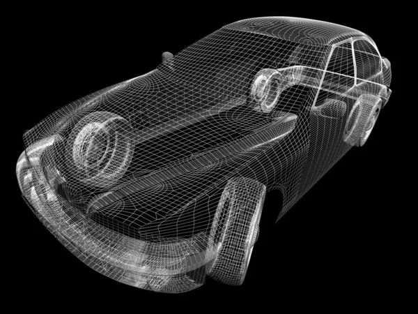 3D αυτοκίνητο — Φωτογραφία Αρχείου