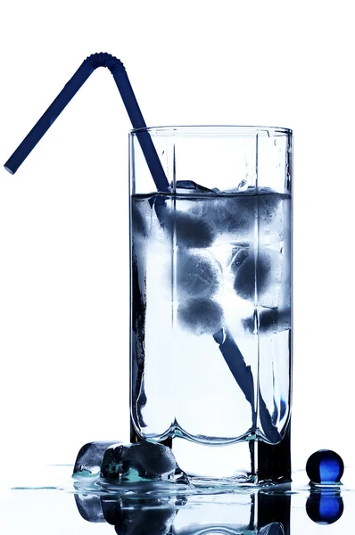 Glass Water Ice White — Stock Photo, Image