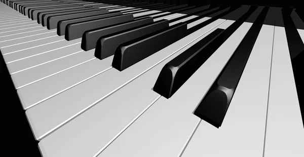 Фортепіано ключів — стокове фото