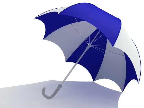 Närbild Ett Paraply Vit Bakgrund — Stockfoto