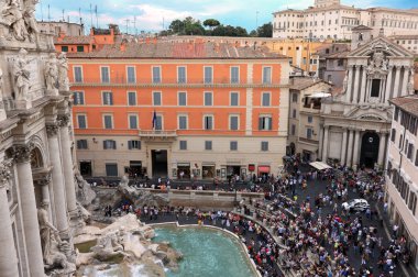 View Above Trevi Fountain clipart