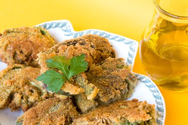 Fried Artichokes - Closeup clipart