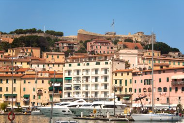 gemiler portoferraio harbor, elba Adası, İtalya