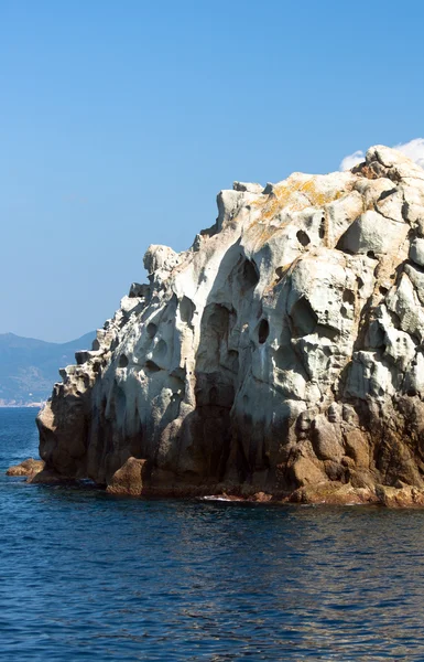 白色岩石，厄尔巴岛，意大利 — 图库照片