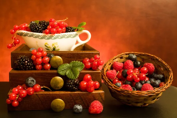 Натюрморт з ягодами — стокове фото