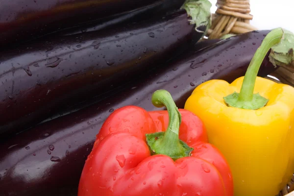 Peppers And Eggplants — Stock Photo, Image