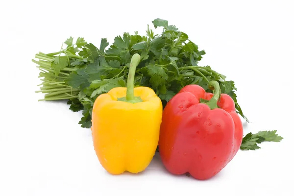 Colores de la comida - Verde, Rojo y Amarillo — Foto de Stock