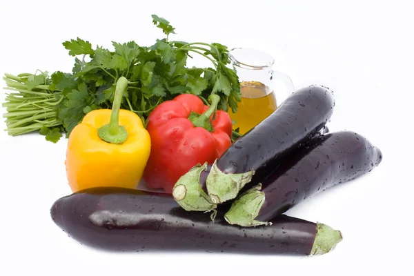 Vegetables And Oil — Stock Photo, Image