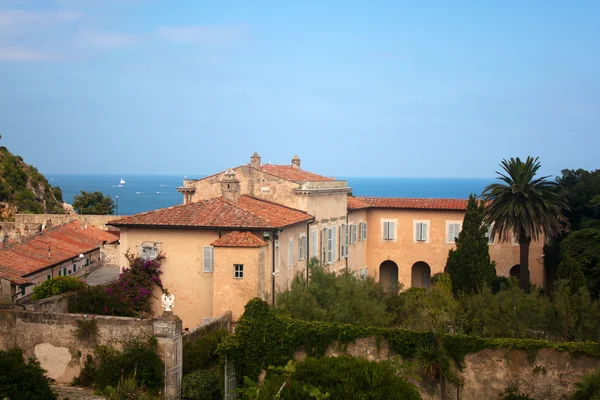 Перегляд вище Villa Dei Mulini, острова Ельба — стокове фото