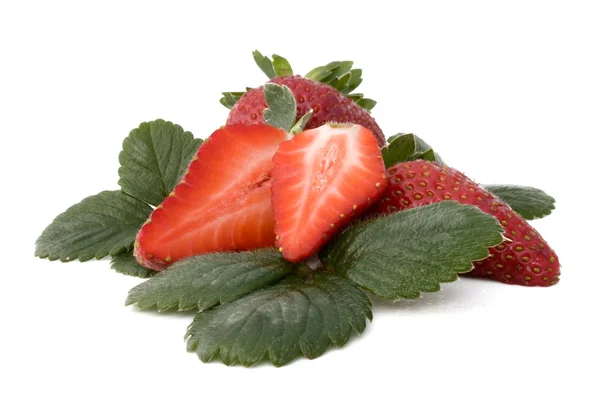 草莓截面 — 图库照片