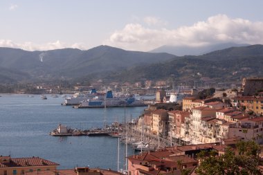 Portoferraio, elba Adası - üstten görüntüleme