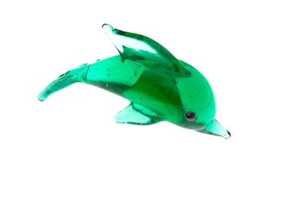 Дельфин из стекла — стоковое фото