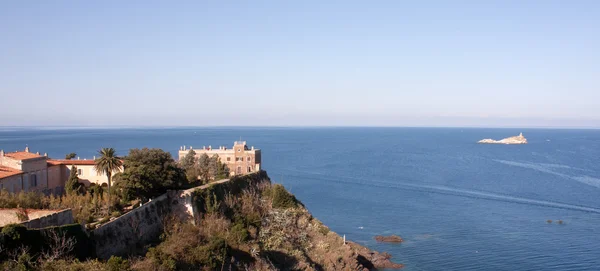 Vista sopra Villa Dei Mulini, Portoferraio, Isola d'Elba — Foto Stock