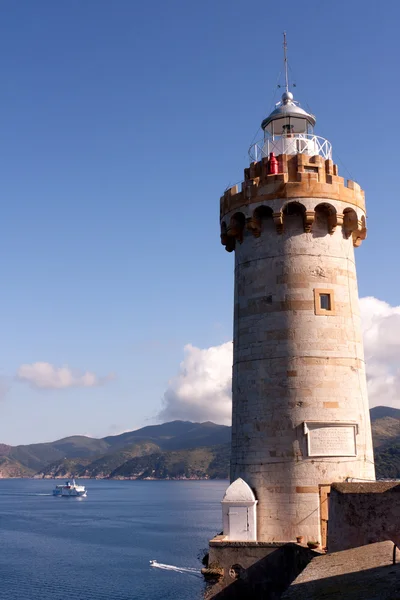 Old Lighthouse At Portoferraio, Elba Island — Stock Photo, Image