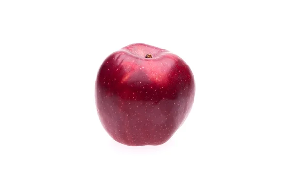 Nahrung Früchte Roter Apfel Isoliert Auf Weißem Hintergrund — Stockfoto