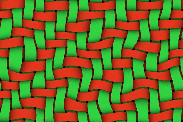 Röd - grönt twill bakgrund — Stockfoto