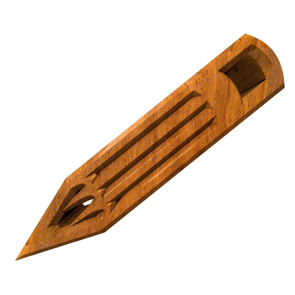 Ołówek Drewna Wykonane — Zdjęcie stockowe