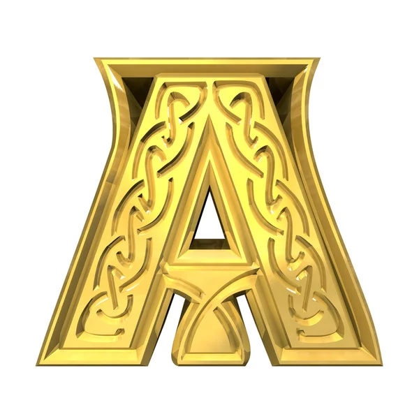 Иллюстрация Кельтского Алфавита Буква — стоковое фото