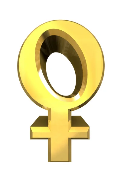Simboli di sesso femminile (3D ) — Foto Stock