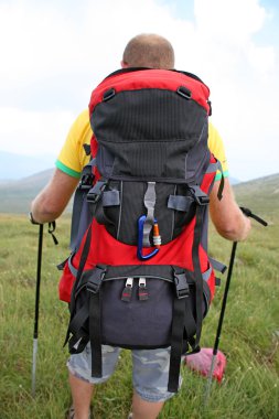 backpak ile dağcı