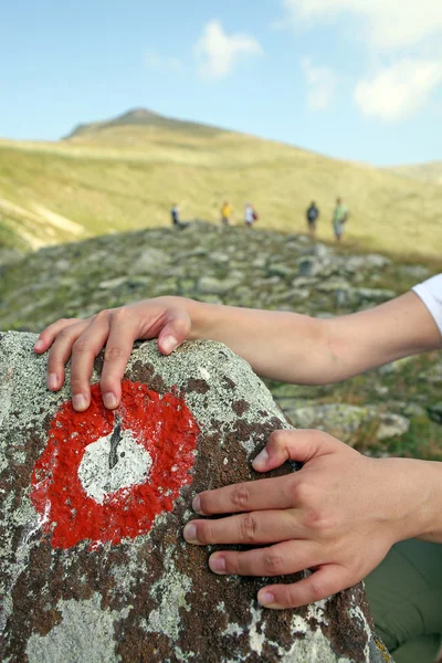 Dağcı kaya holding — Stok fotoğraf