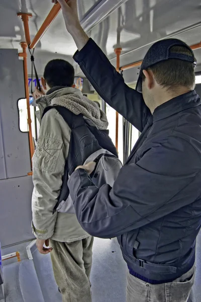 Bus pickpocketing — Stock Photo, Image
