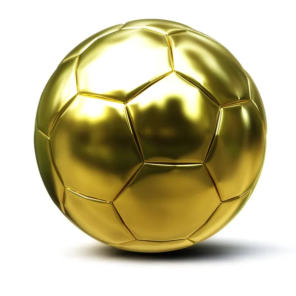 Balón de fútbol oro —  Fotos de Stock