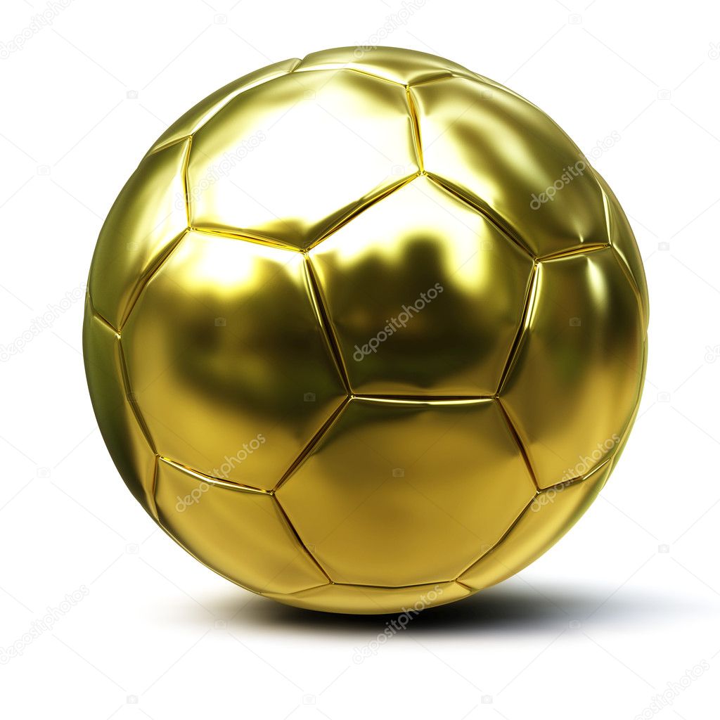 Soccer ball gold
