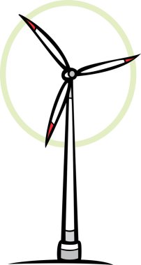 Wind Farm Generator clipart