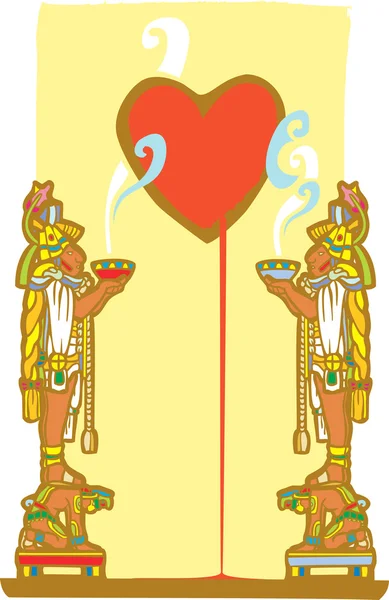 Coeur Maya — Image vectorielle