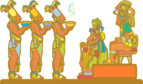 Maya-Gericht — Stockvektor