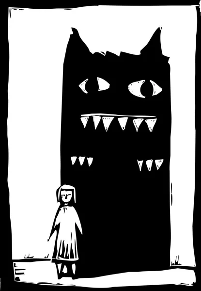 Monstruo sombra — Archivo Imágenes Vectoriales