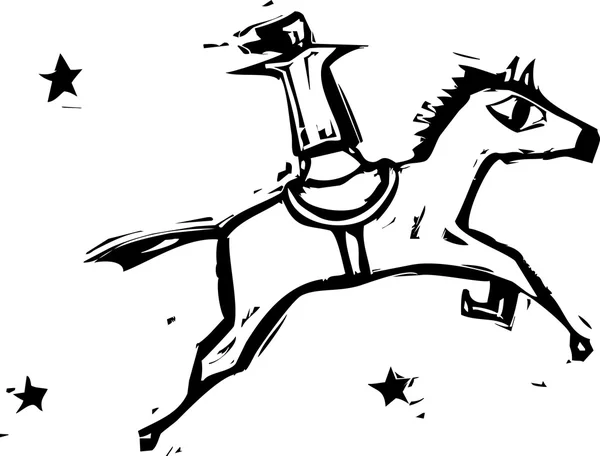 馬のジャンプ — ストックベクタ