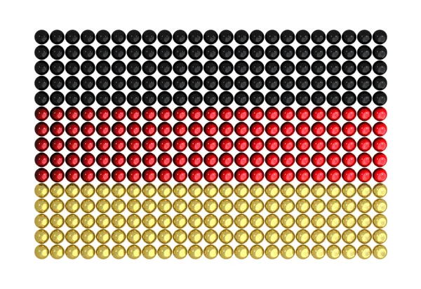 Almanya yüz-in renkli topları yapılan bayrak — Stok fotoğraf