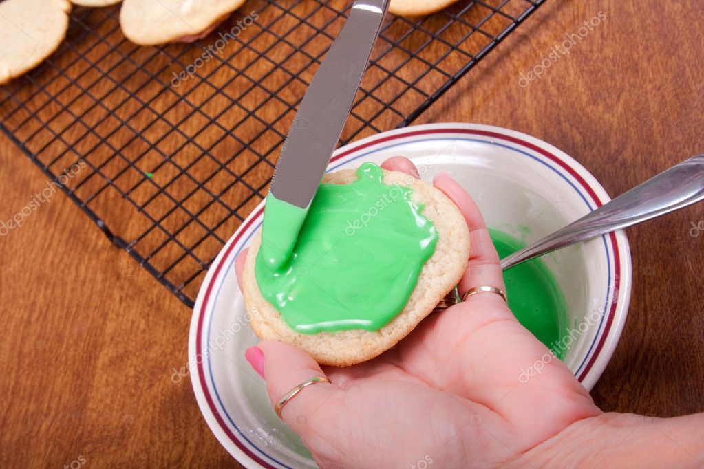 Frosting Cookies — Stock Photo © bddigitalimages 5271811