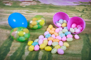 Easter Eggs With Candy clipart